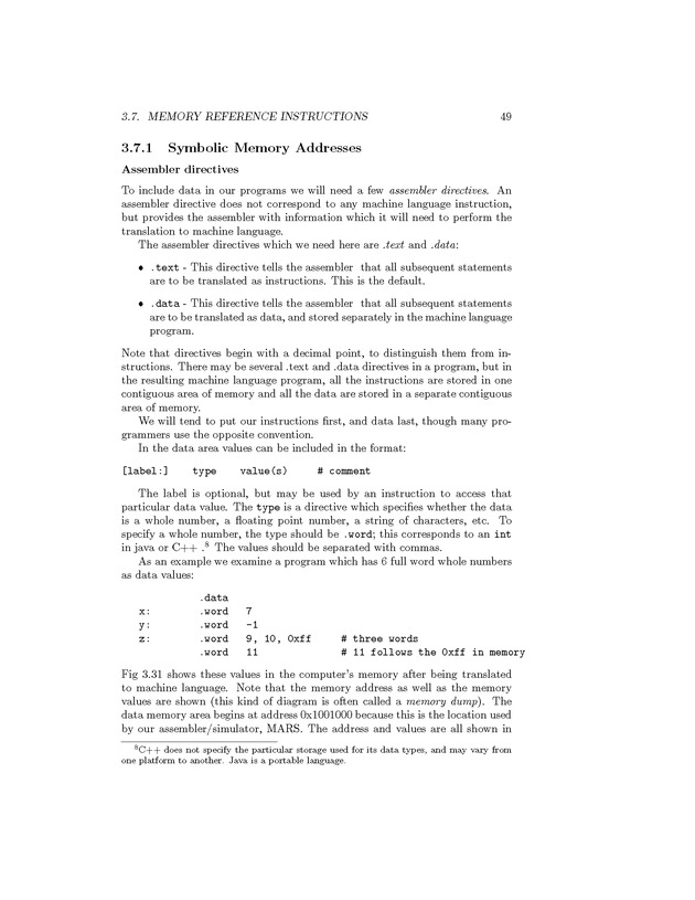 Computer Organization with MIPS - Page 49